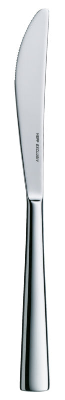 Hepp 12x Menümesser (Monoblock), Serie: ACCENT, Silber, Länge: 230mm
