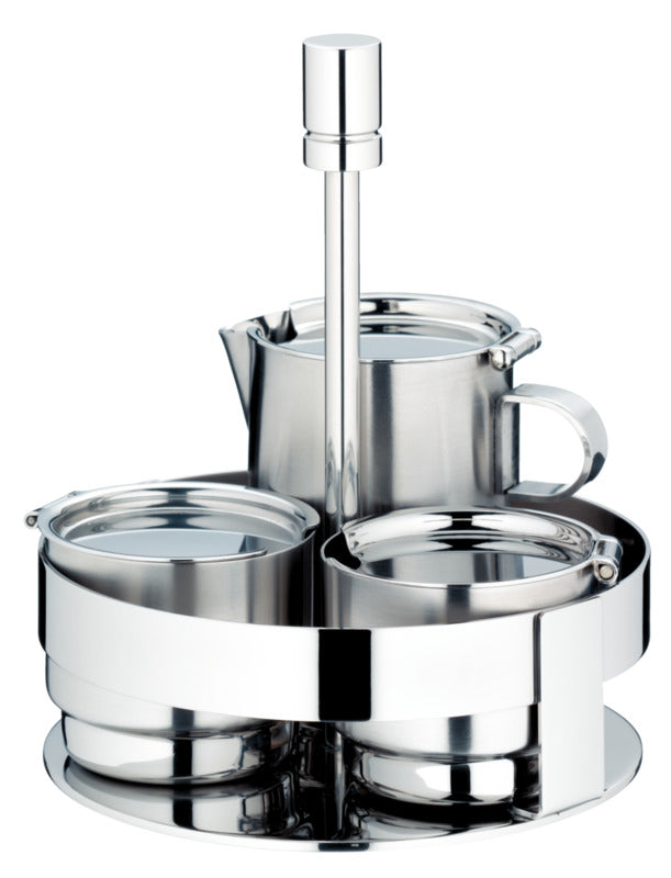 WMF Milch-Zucker-Set (3-teilig), Edelstahl, Serie PURE, Höhe: 16cm, Durchmesser: 14cm