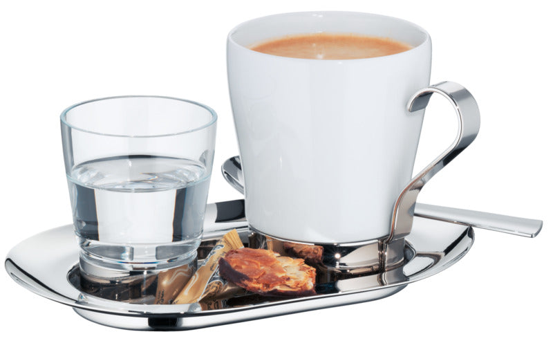 WMF Café Creme KaffeeKultur (Bestehend aus: 6x Tasse, 6x Unterteller, 6x Glas, 6x Kaffeelöffel)