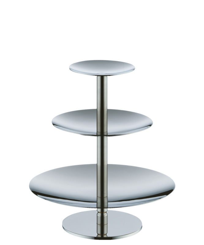 WMF Etagere (3-teilig), Edelstahl, Serie: PURE, Durchmesser: 9,14,20cm, Höhe: 22cm