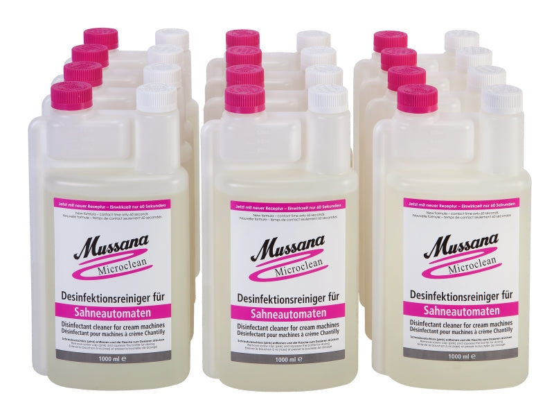 Mussana Reiniger Microclean für Sahnemaschinen, 4x1 Liter oder 12x1 Liter