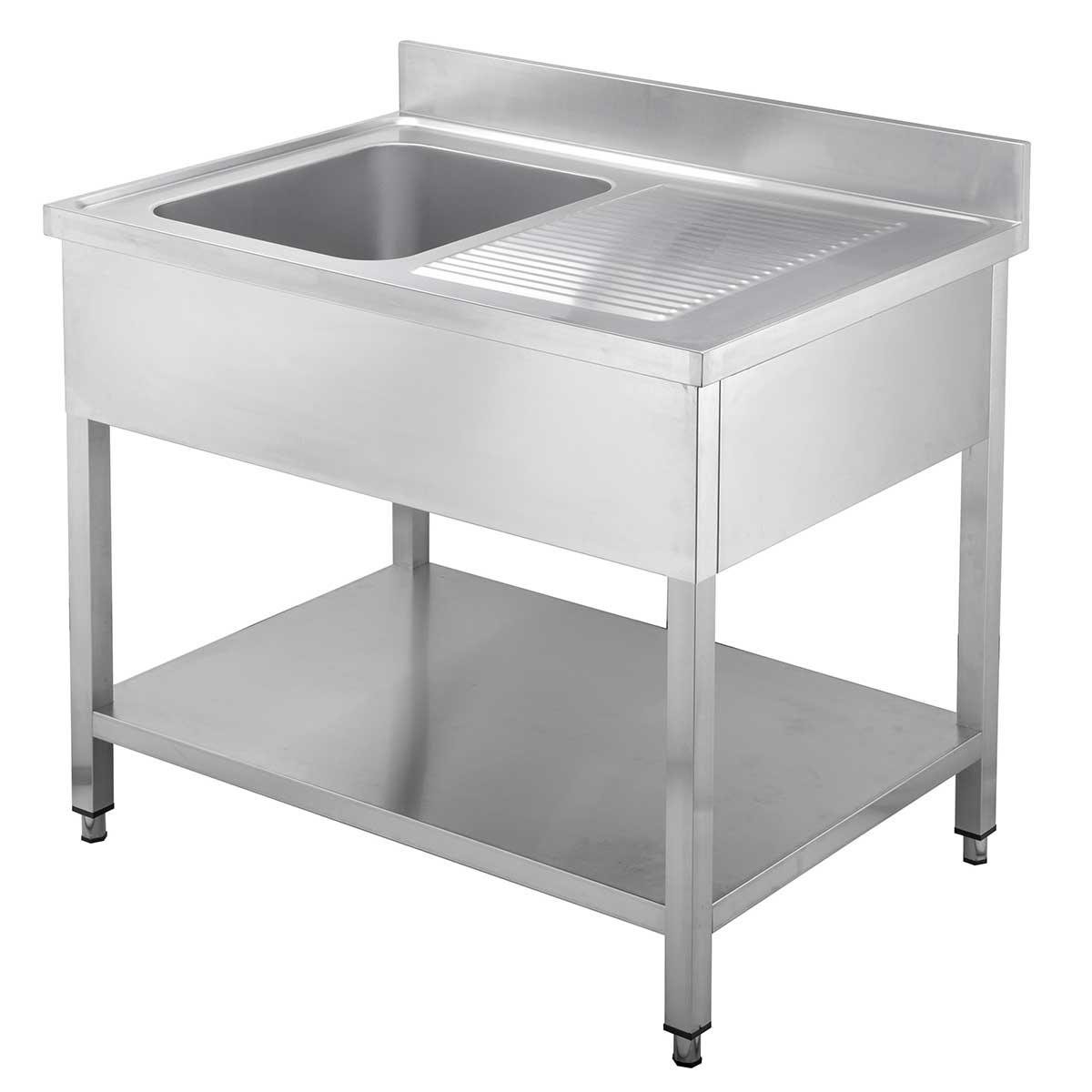 Vaiotec EASYLINE Spültisch 700, 1 Becken links & Abtropffläche, inkl. Aufkantung, 1200x700x900mm