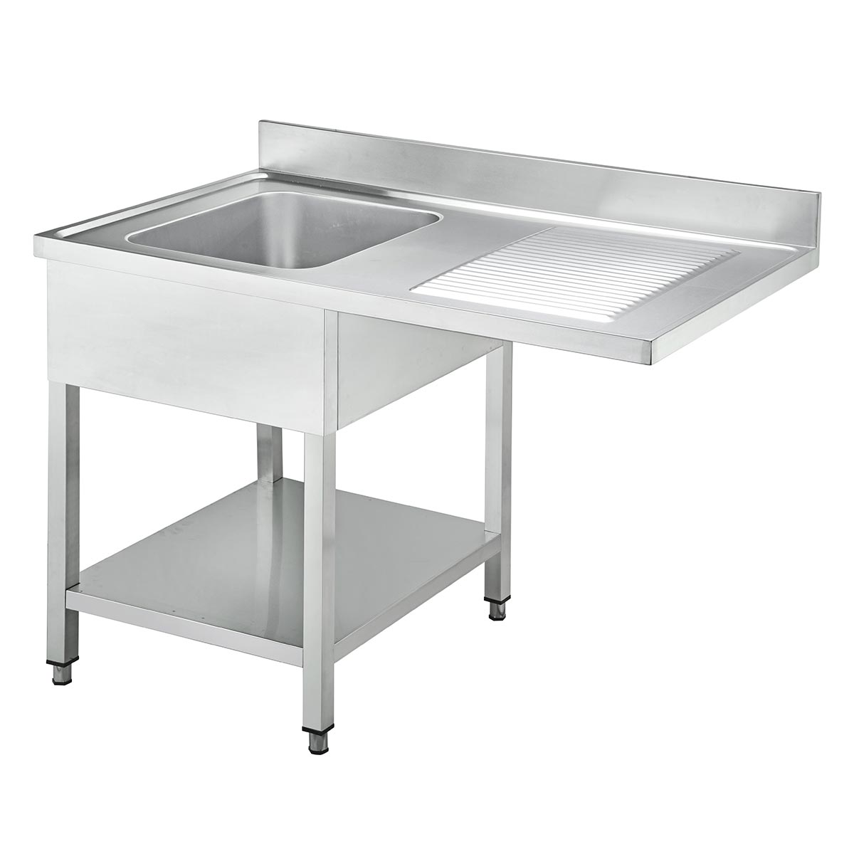 Vaiotec EASYLINE Spülcenter 600, 1 Becken links & Abtropffläche, inkl. Aufkantung, 1200x600x900mm