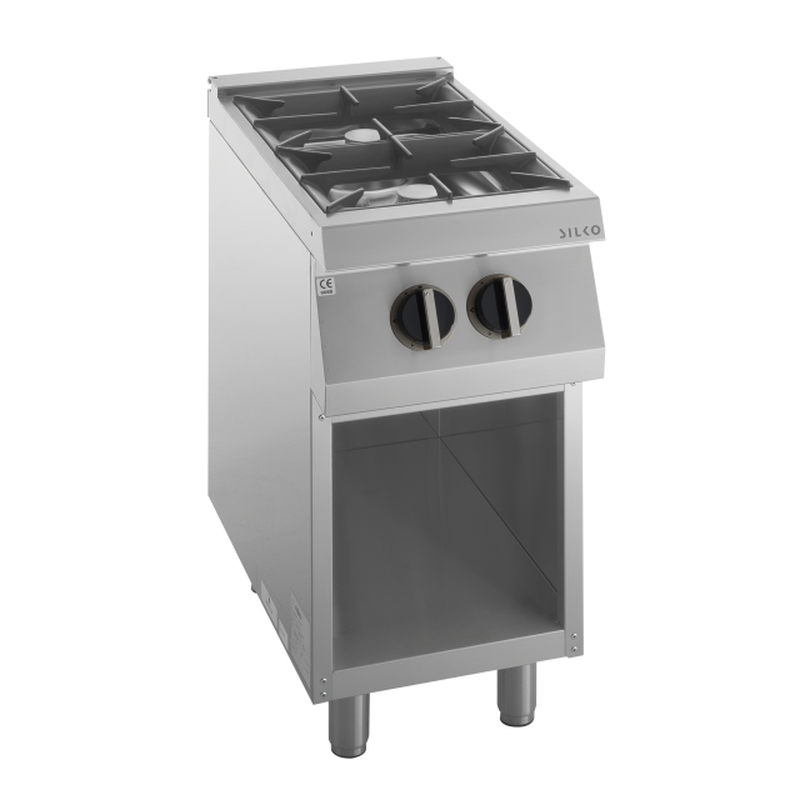 KBS Gas-Herd 2 Brenner je 6,0kW offener Unterbau