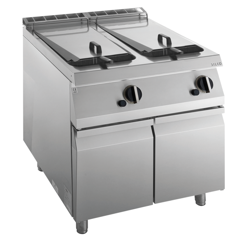 KBS Gas-Fritteuse 2 Becken je 15 L Standgerät 28kW