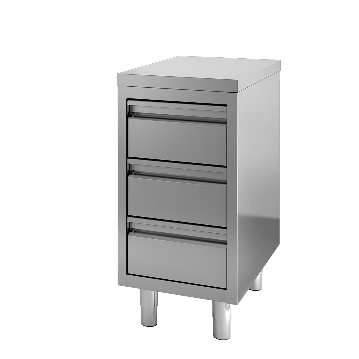 Vaiotec TOPLINE Schubladenschrank 600, 3 Schubladen, 400x600x900mm
