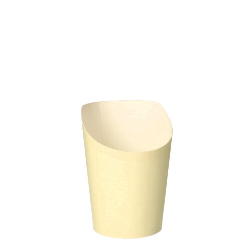 Papstar 1.500x Snackbecher, Pappe, Beige, Inhalt: 160ml, Durchmesser: 7,5cm, Höhe: 9,9cm