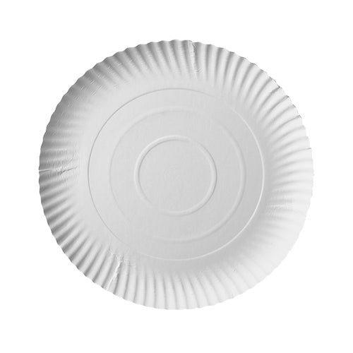 Papstar 4x 50 Teller, Pappe "pure" rund Ø 24 cm · 2 cm weiss