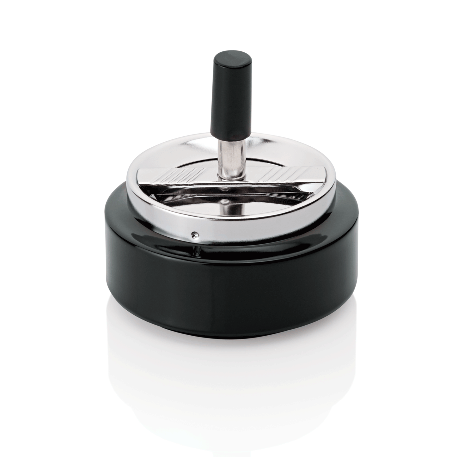 WAS Germany Drehaschenbecher, Edelstahl, Silber, Durchmesser:10cm (1117100)