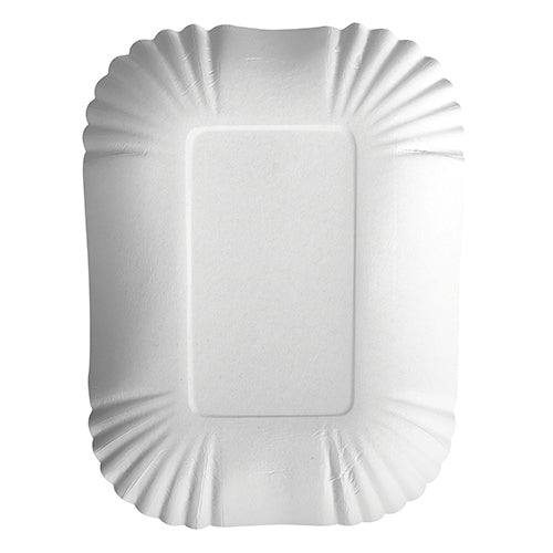 Papstar 2x 250 Schalen, Pappe "pure" eckig 13 cm x 17,5 cm x 3 cm weiss