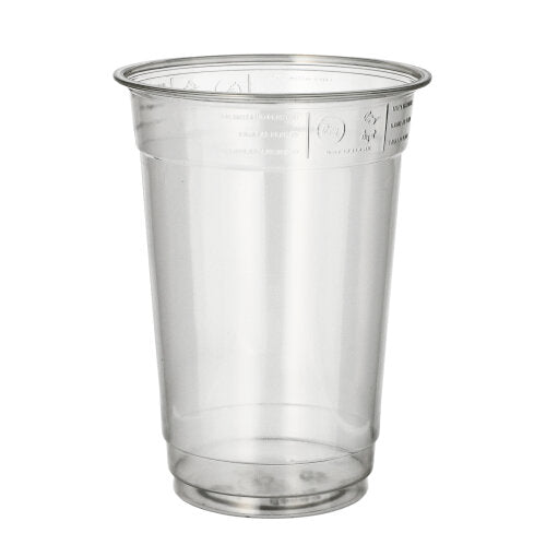 Papstar 16x 50 Trinkbecher "Hurricane", PET 0,4 l Ø 9,5 cm · 12,9 cm glasklar
