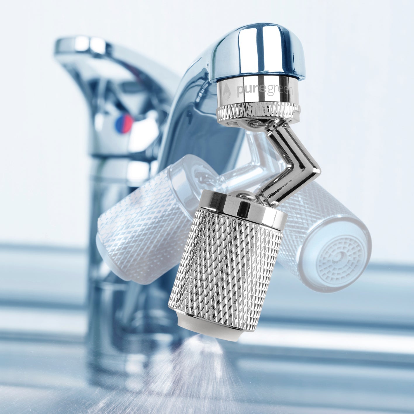 puregreen Waschbecken 360 Grad Wassersparer