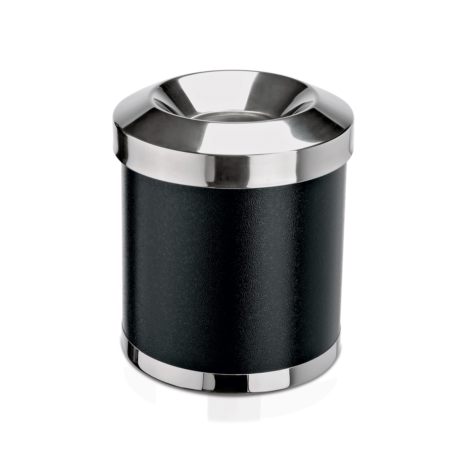 WAS Germany Papierkorb, Feuerfest, Schwarz, Edelstahl, Durchmesser: 25cm, Höhe: 30cm (1135301)