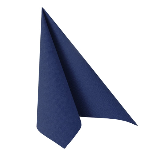 Papstar 250 Servietten "ROYAL Collection" 1/4-Falz 48 cm x 48 cm dunkelblau