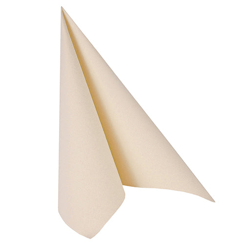 Papstar 250 Servietten "ROYAL Collection" 1/4-Falz 40 cm x 40 cm champagner, 5x 50