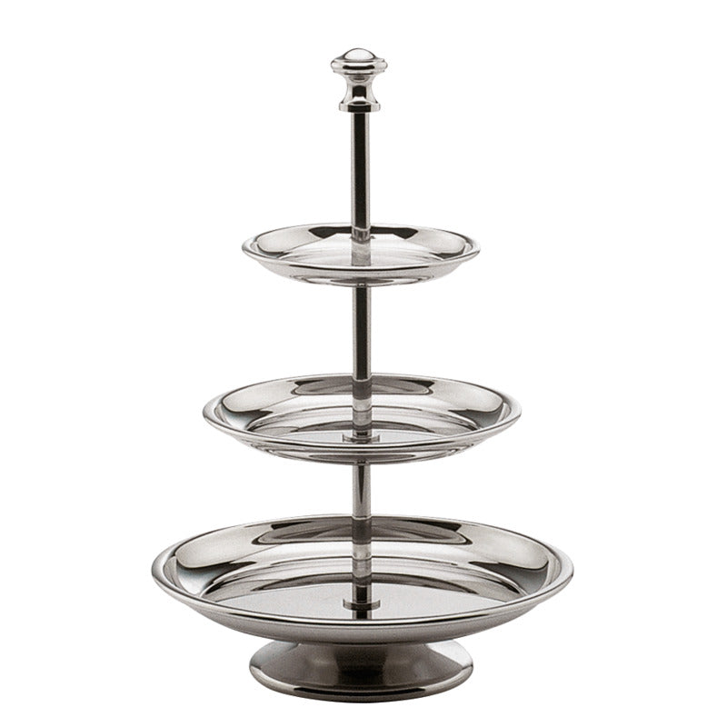Hepp Gebäckständer (3-teilig), Edelstahl, Silber, Serie: EXCELLENT, Durchmesser: 21,5cm, Höhe: 32cm