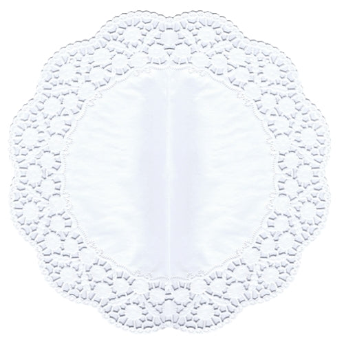 Papstar 25x 6 Tortenspitzen rund Ø 36 cm weiss