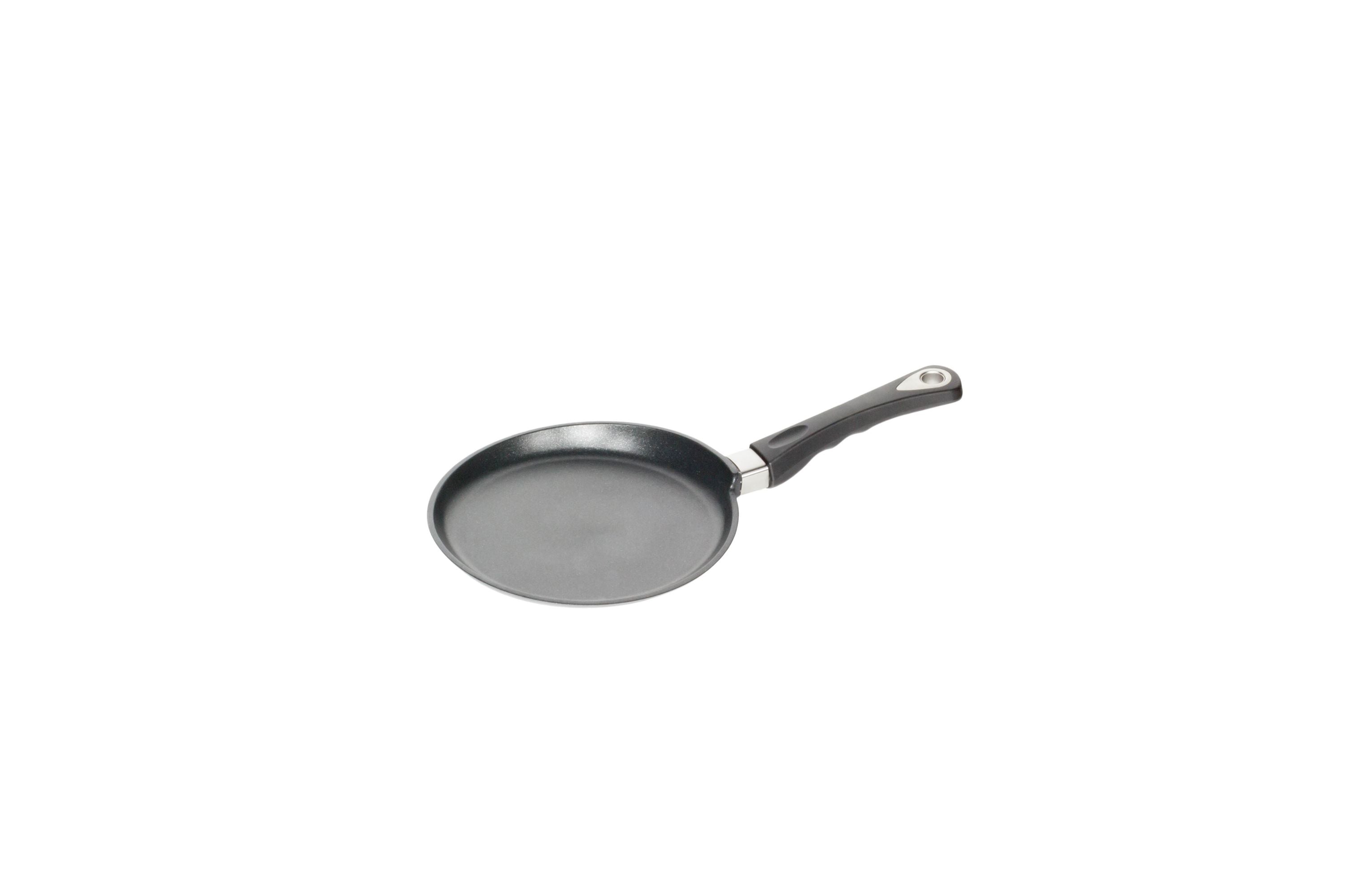 AMT Crepes Pfanne, Aluminiumguss, Schwarz, Durchmesser: 28-32cm
