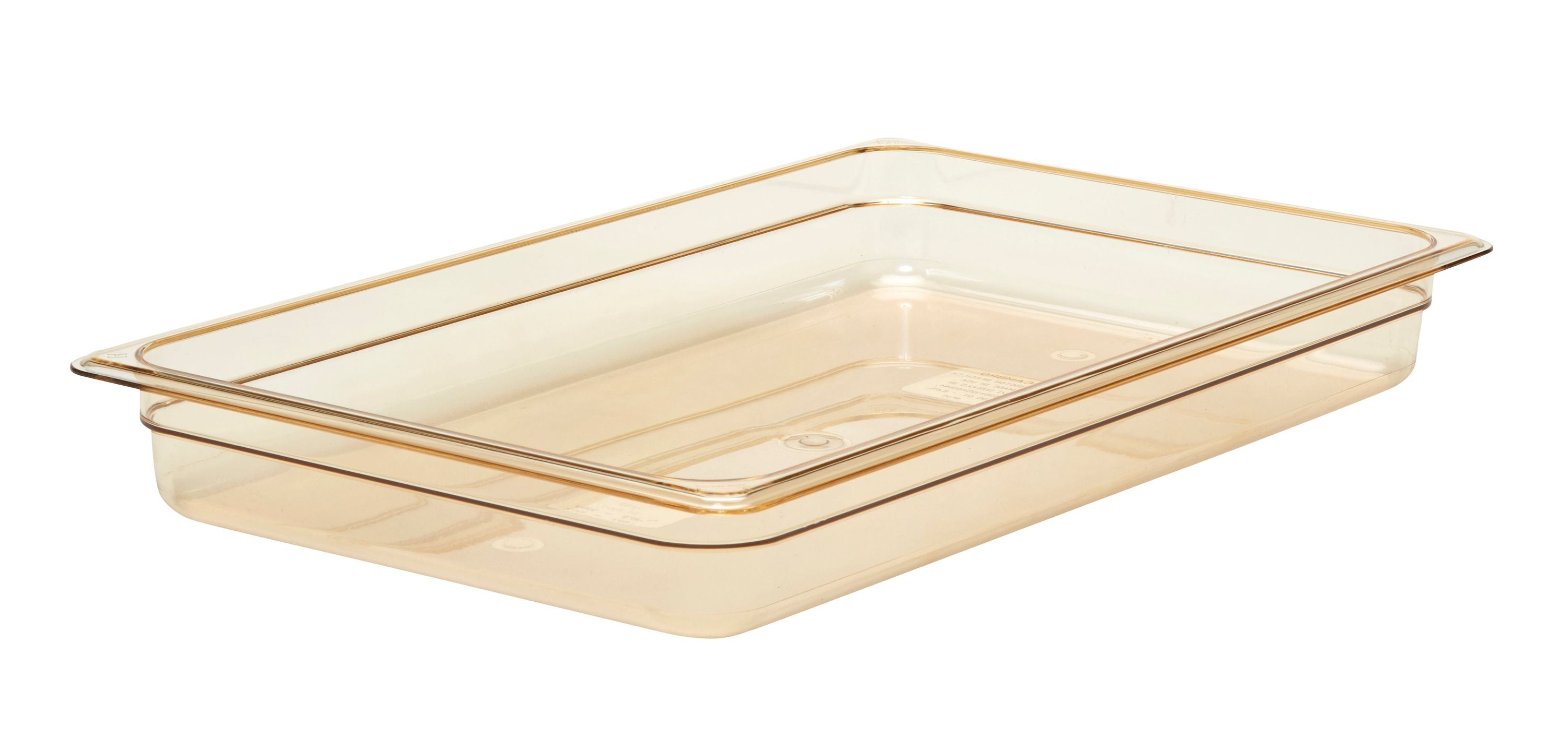 Cambro H-PAN™ Hitzebeständige Gastronorm GN-Behälter GN1/1-65, Bernstein, 6 Stück im Karton - 12HP150