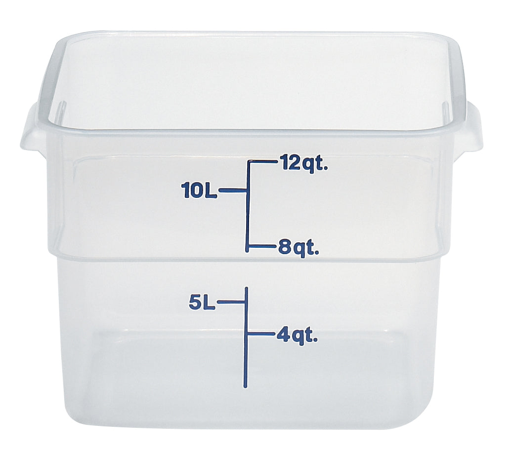 Cambro CamSquare® Vorratsbehälter Polypropylene Camsquare, Quadratisch 11,4 L, 6 Stück im Karton - 12SFSPP190