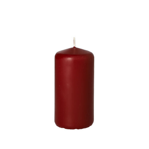 Papstar 10x Stumpenkerze Ø 50 mm · 100 mm bordeaux