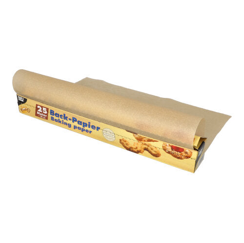 Papstar 24x Backpapier 25 m x 38 cm braun in Faltschachtel