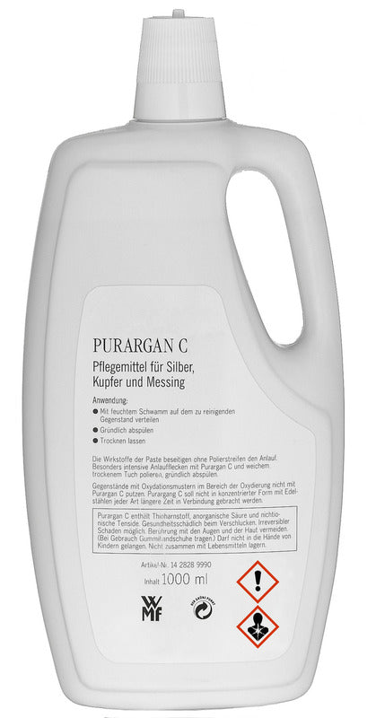WMF Purargan C, Pflegemittel für Silber, Messing und Kupfer, Inhalt: 1L