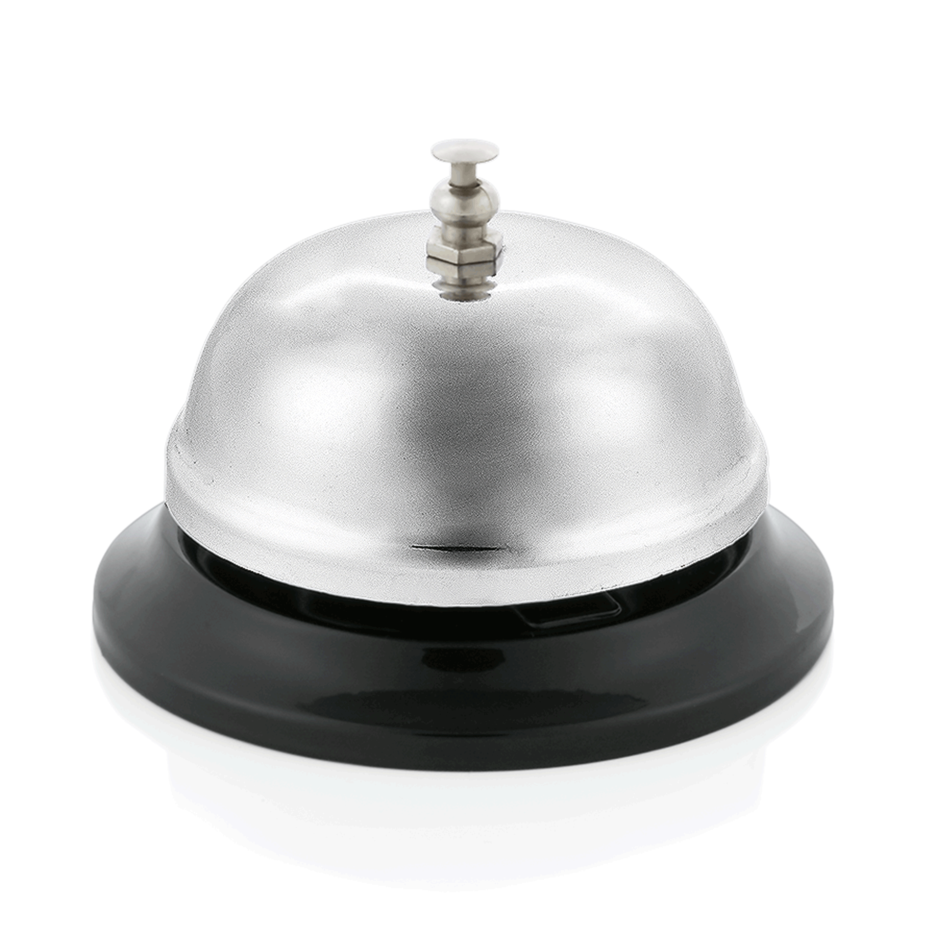 WAS Germany Rezeptionsglocke, Edelstahl, Silber und Schwarz, Durchmesser: 8,5cm (1449001)