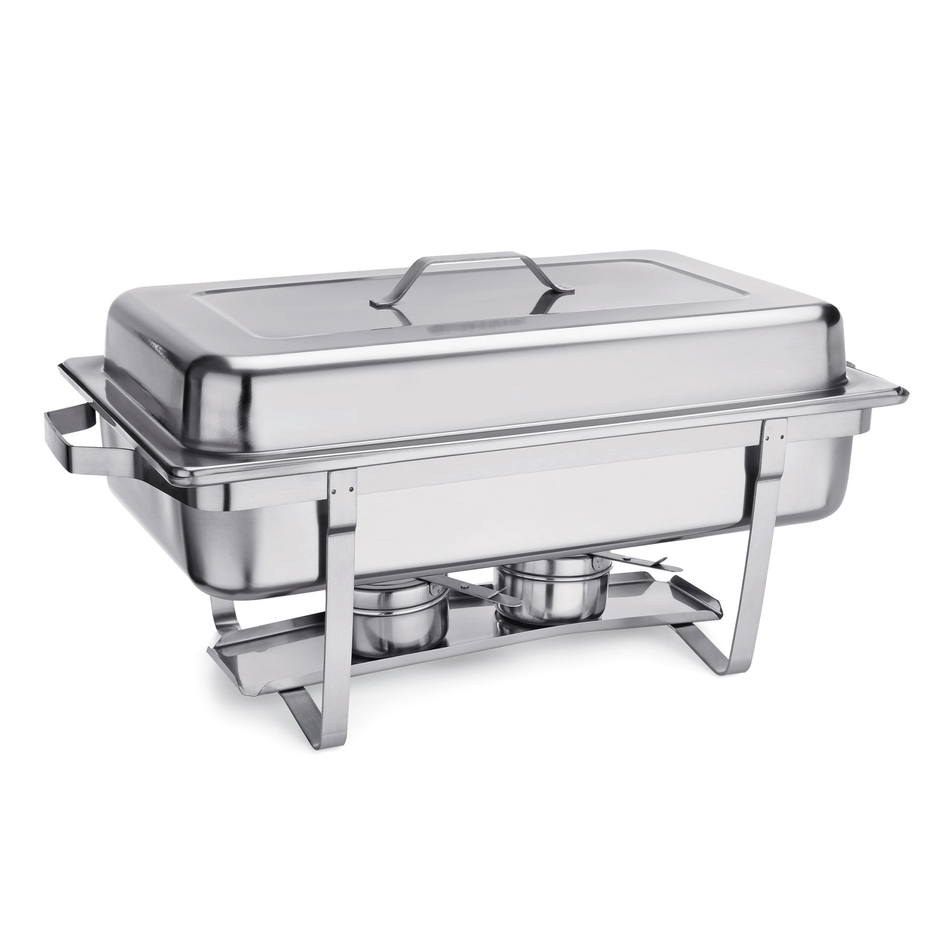 WAS Germany Chafing Dish (GN1/1 mit 2 Brennpastenbehältern), Edelstahl, 63x35x33cm (1460311)