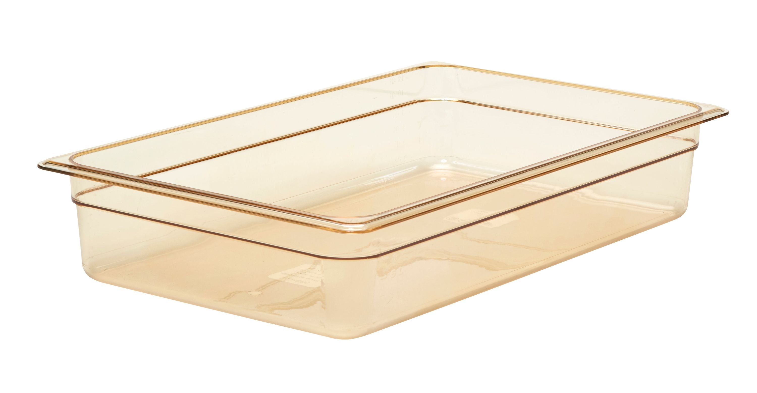 Cambro H-PAN™ Hitzebeständige Gastronorm GN-Behälter GN1/1-100, Bernstein, 6 Stück im Karton - 14HP150
