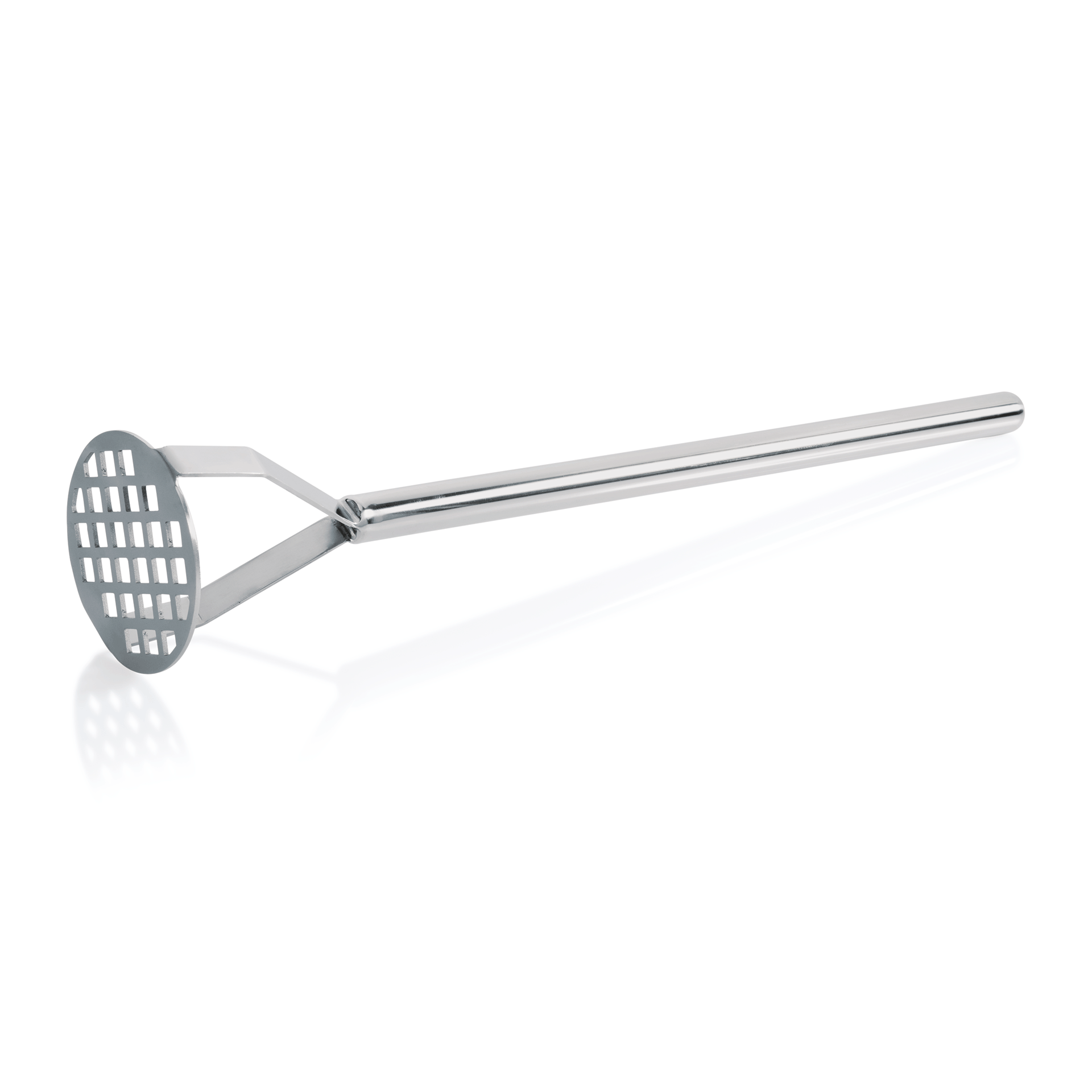 WAS Germany Kartoffelstampfer (Mit Hohlgriff), Chromnickelstahl, Durchmesser: 12cm, Länge: 60cm (1517601)