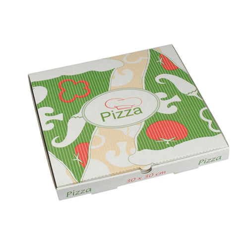 Papstar 100x Pizzakarton, Cellulose, Serie: Pure, 30x30x3cm