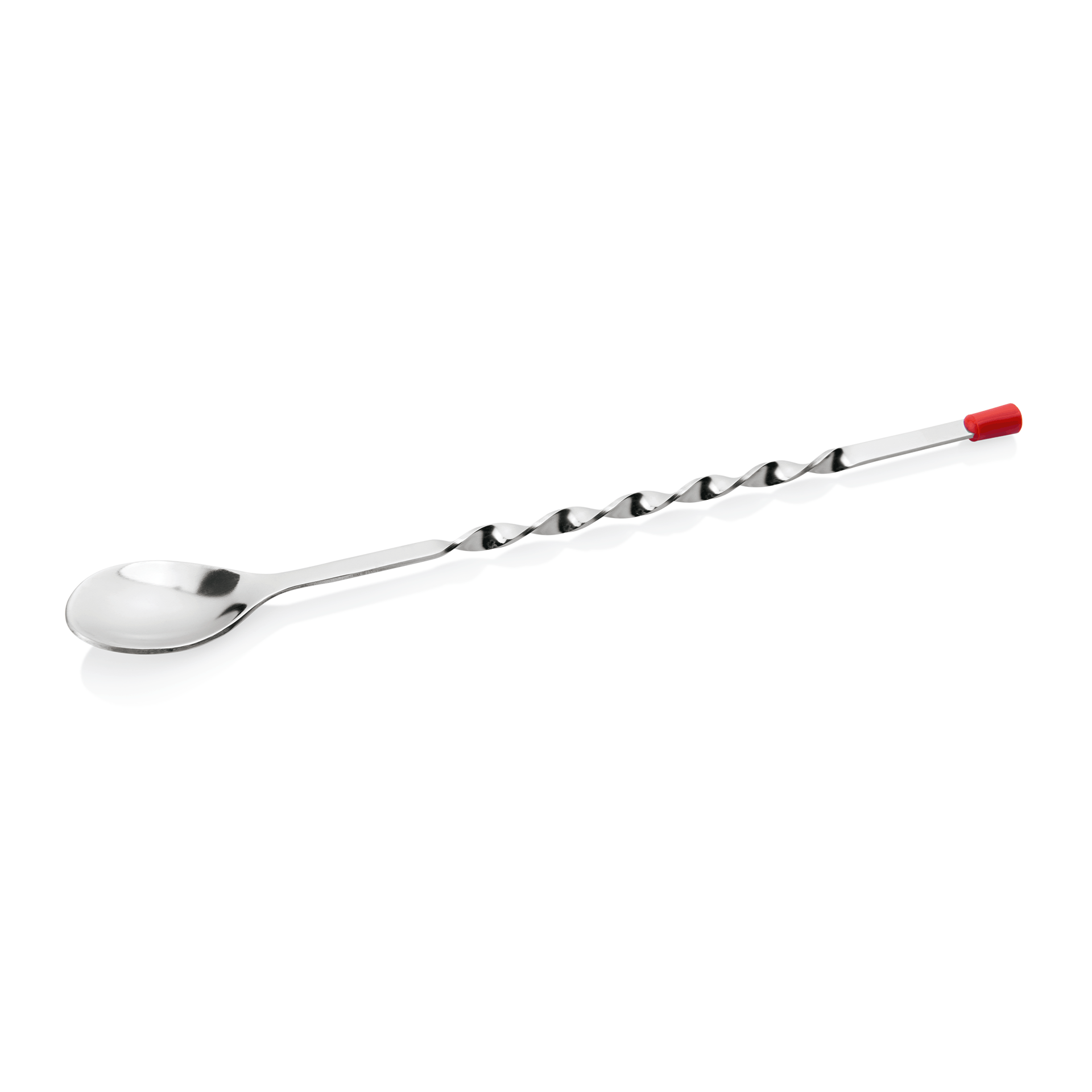 WAS Germany Barlöffel mit roter Kappe, Chromnickelstahl, Länge:28,5cm (1546280)