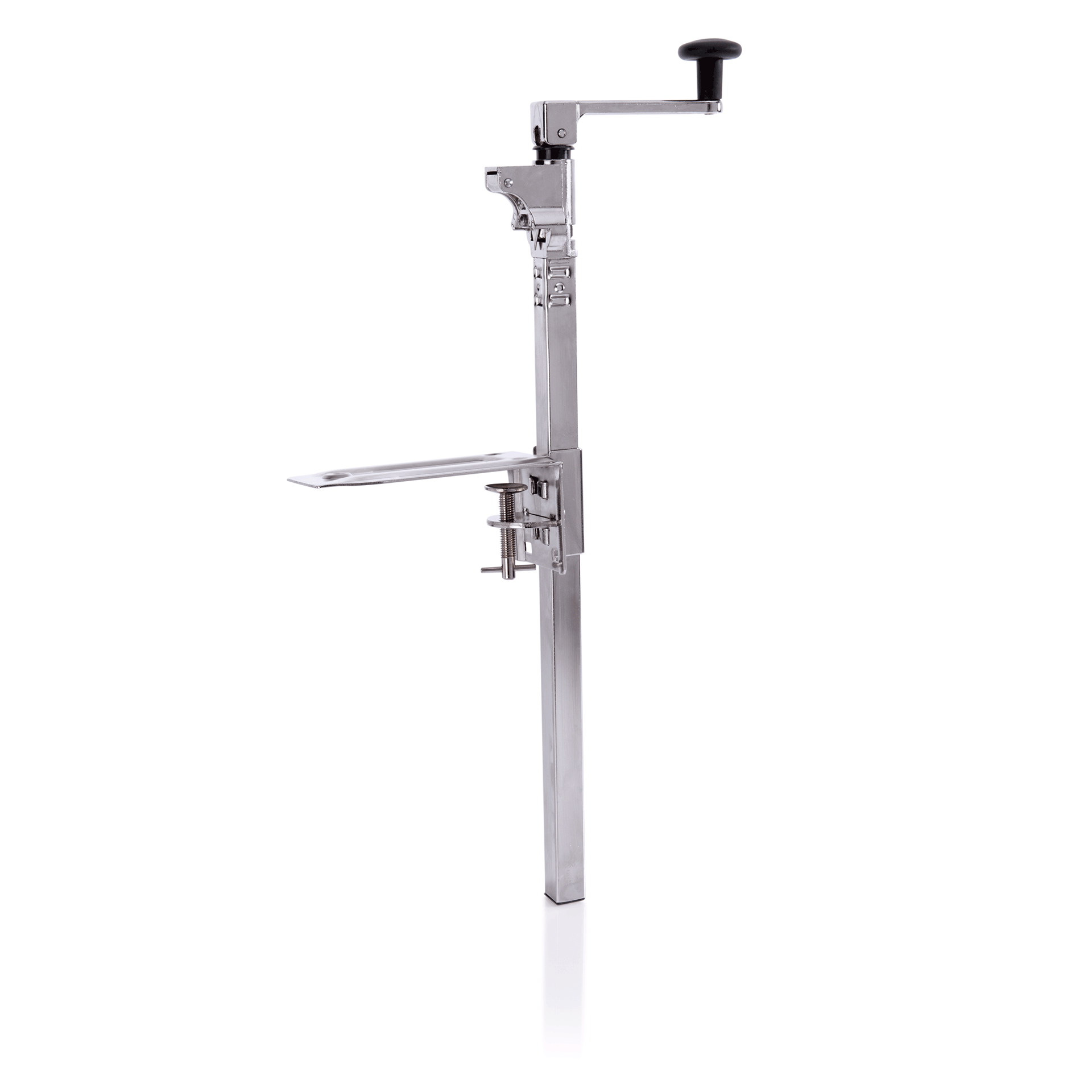 WAS Germany Dosenöffner (Für Dosen bis 50cm Höhe, mit Verstellschraube zur Tischmontage), Edelstahl, Höhe: 60,5cm (1583000)
