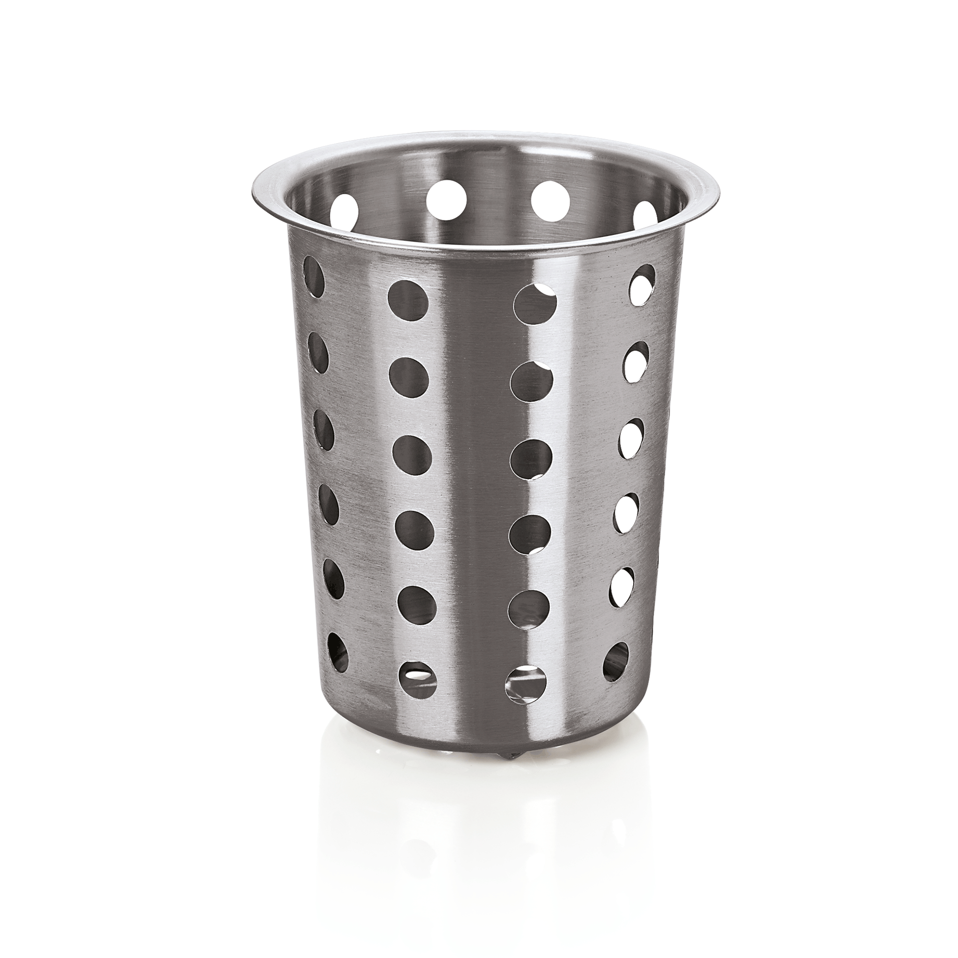 WAS Germany Besteckköcher, perforiert, Edelstahl, Durchmesser:11,5cm, Höhe:12cm (1595100)