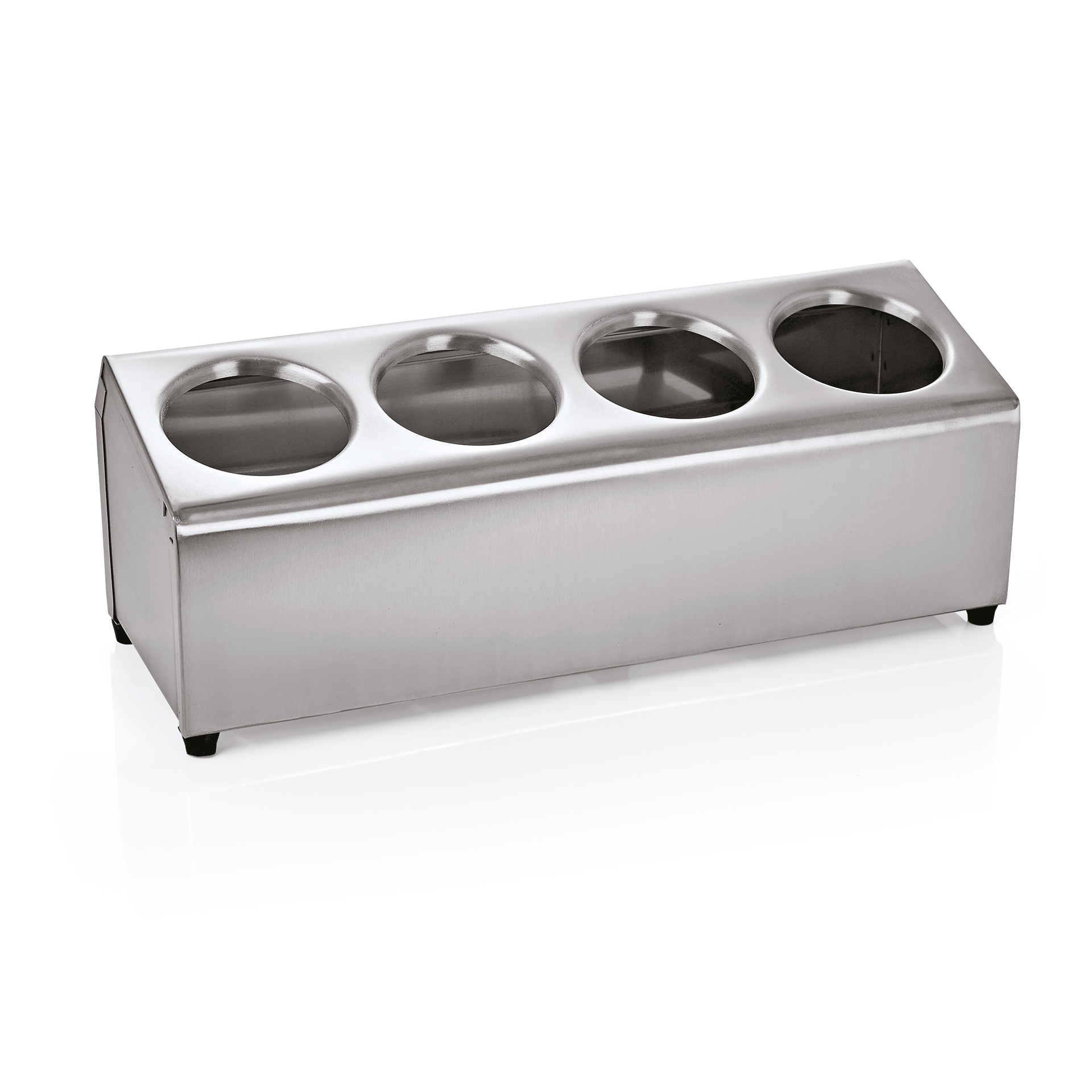 WAS Germany Besteckbehälter für 4 Besteckköcher, Edelstahl, 45x17x18cm (1595104)