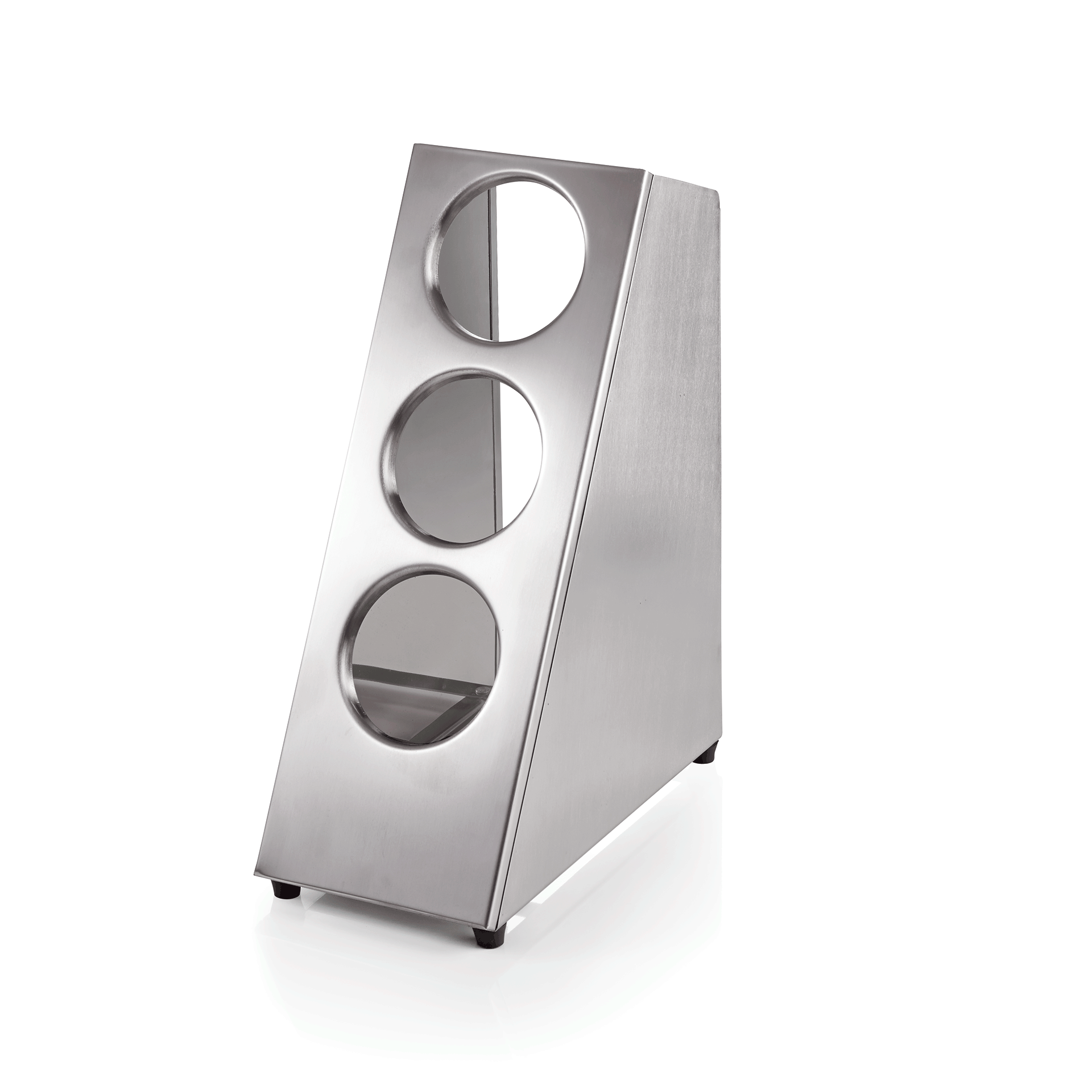 WAS Germany Besteckbehälter Tower für 3 Besteckköcher, Edelstahl, 16,5x32x48cm (1595203)