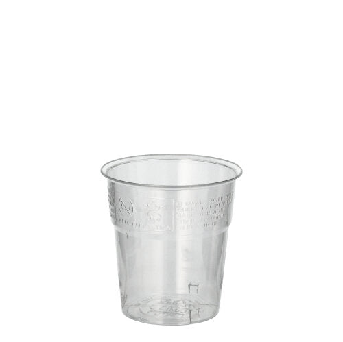 Papstar 1.000x Trinkbecher, Polystyrol, Transparent, Inhalt: 100ml, Durchmesser: 6cm, Höhe: 6,7cm