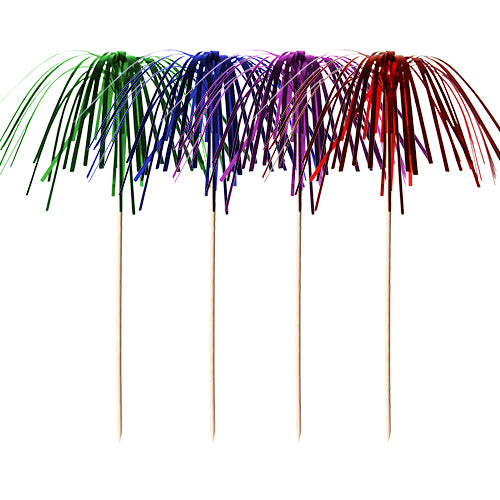 Papstar 20x 100 Deko-Picker 15,5 cm farbig sortiert "Feuerwerk"