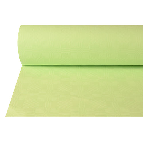 Papstar 4x Papiertischtuch mit Damastprägung 50 m x 1 m pastellgrün