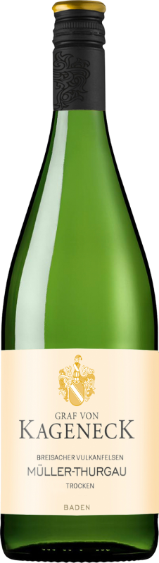 6x Kaiserstuhl Breisacher Vulkanfelsen Müller-Thurgau, Qualitätswein, Trocken, Jahrgang: 2025, Inhalt: 1L