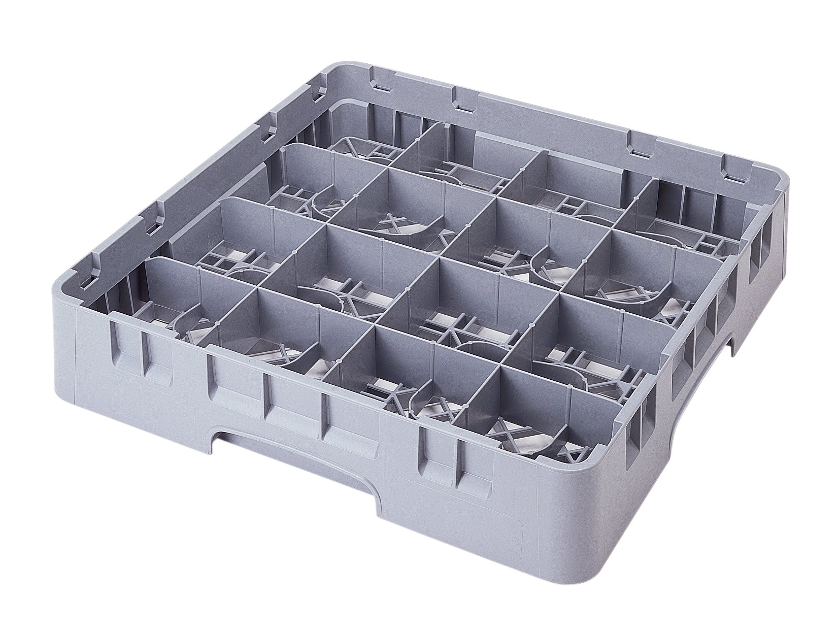 Cambro Camrack® Tassenkorb mit 16 Fächern für Tassen/Becher 500 x 500 x 101 mm, 1 Stück im Karton - 16C258151