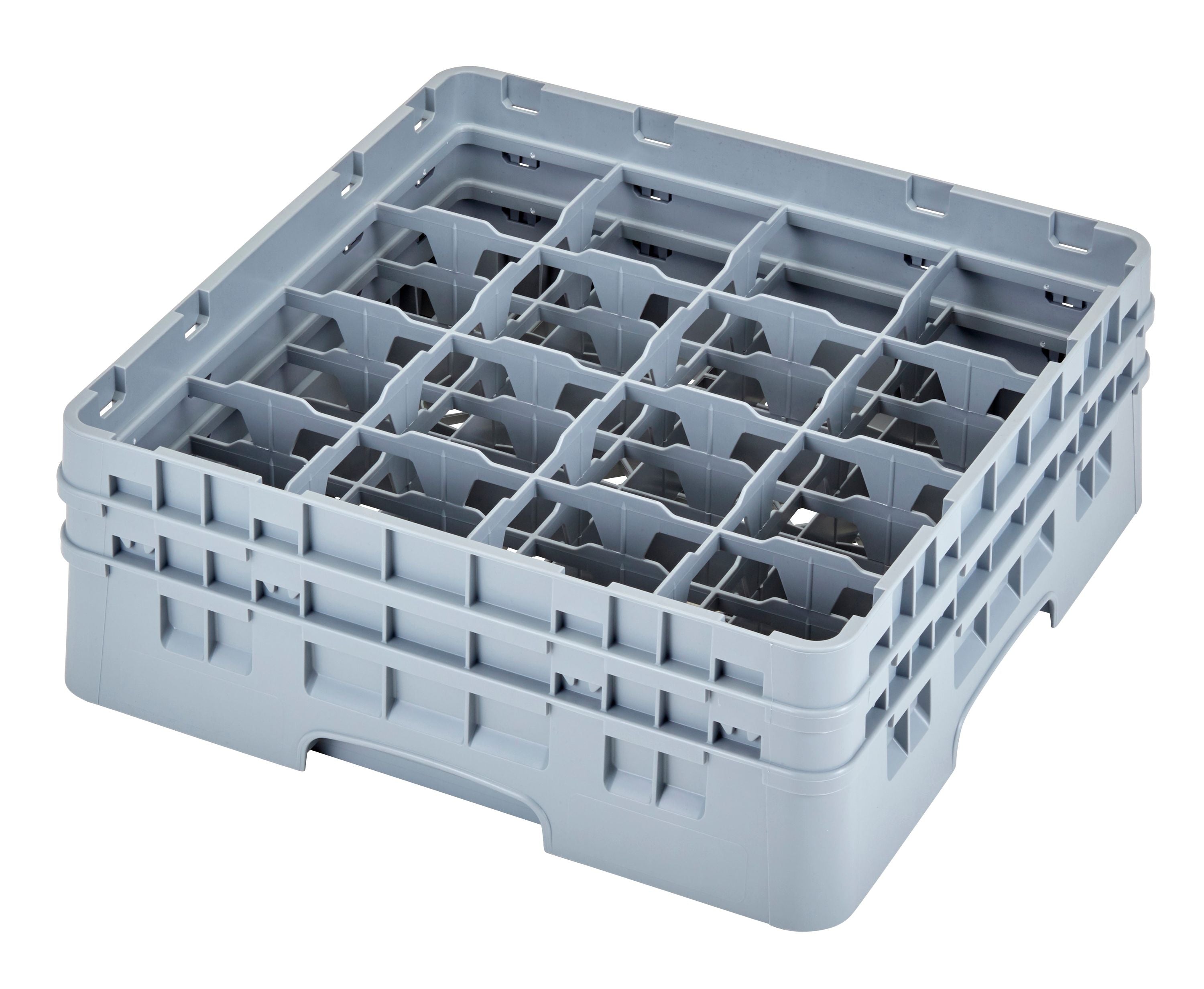 Cambro Camrack® Tassenkorb mit 16 Fächern für Tassen/Becher 500 x 500 x 184 mm, 1 Stück im Karton - 16C578151
