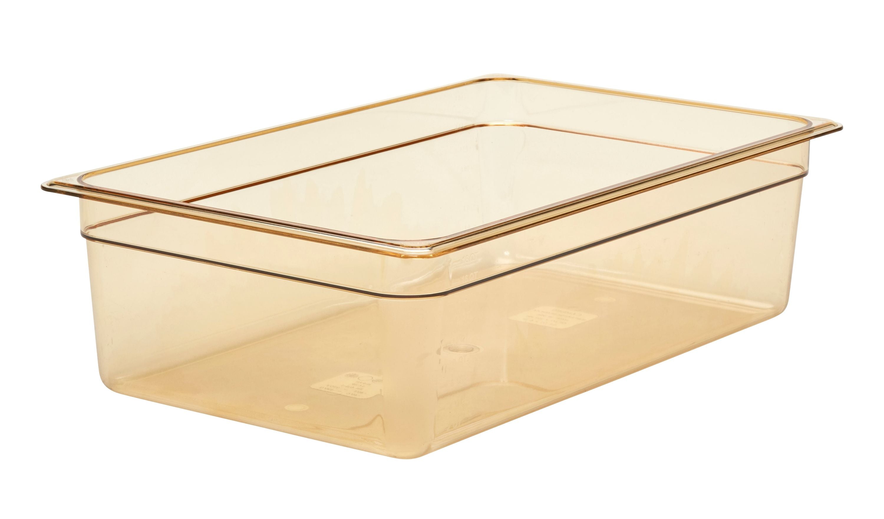 Cambro H-PAN™ Hitzebeständige Gastronorm GN-Behälter GN1/1-150, Bernstein, 6 Stück im Karton - 16HP150