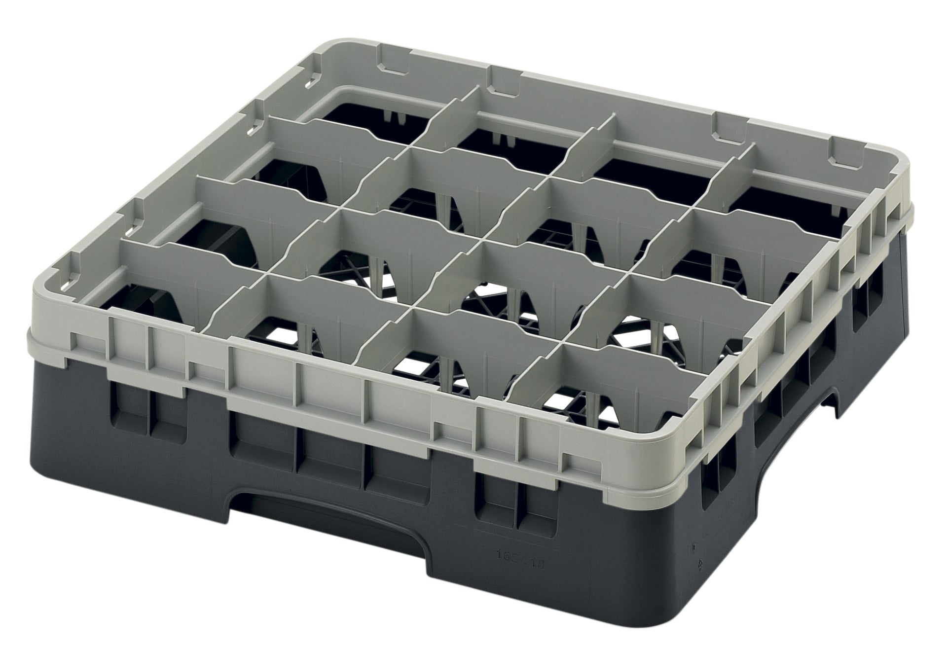 Cambro Camrack® 16-Fächer - Spülkorb mit 1 Extender 500 x 500 x 143 mm, 1 Stück im Karton - 16S418110