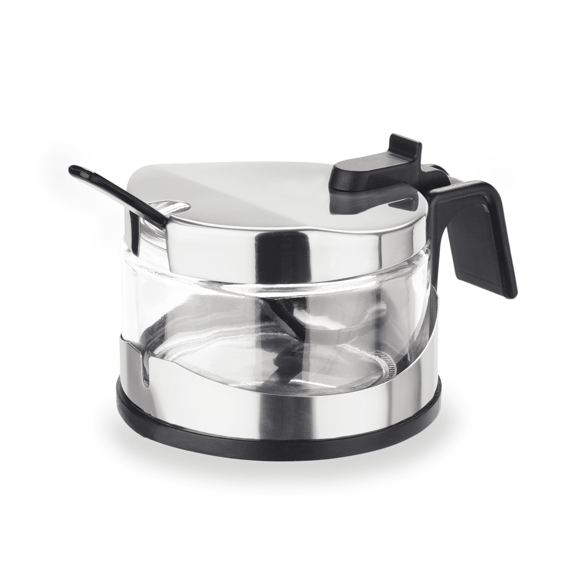 WAS Germany Parmesan/Marmeladen Menage, Edelstahl/Glas, Durchmesser:9cm (1755001)