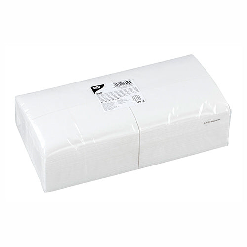 Papstar 1.000 Servietten, 2-lagig 1/8-Falz, Farbe: weiß, Maße: 33cm x 33cm