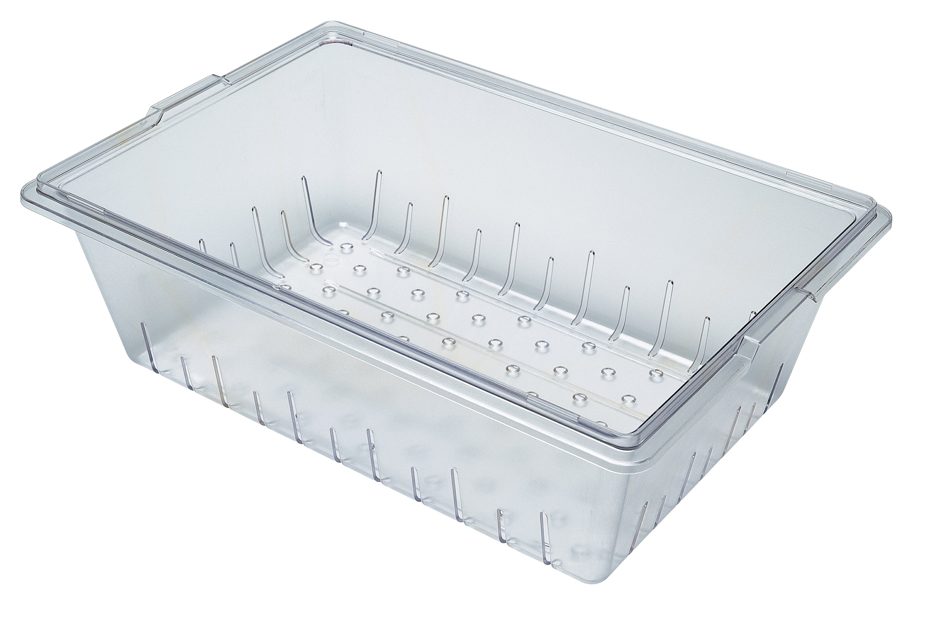 Cambro Camwear® Polycarbonat Abtropfplatten und Siebeinsätze für Vorratsbehälter 460 x 660 x 230 mm, 4 Stück im Karton - 18268CLRCW135