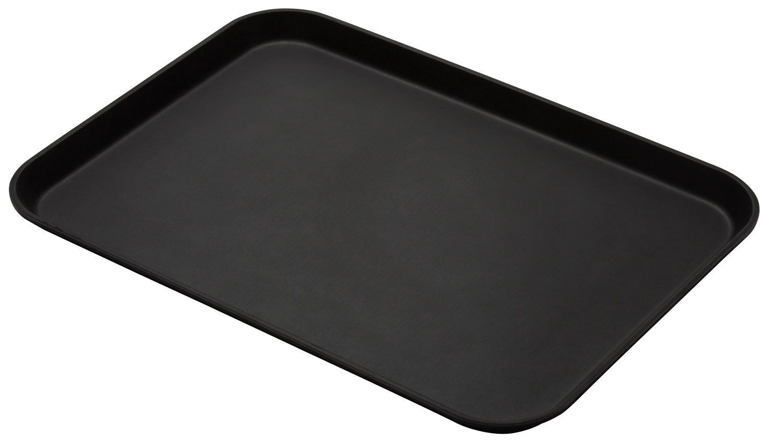 Cambro 6x Tablett (1826CT110), Fiberglass, Schwarz, Mit rutschfester Gummioberfläche, Rechteckig, Hohes Profil, 65x45cm