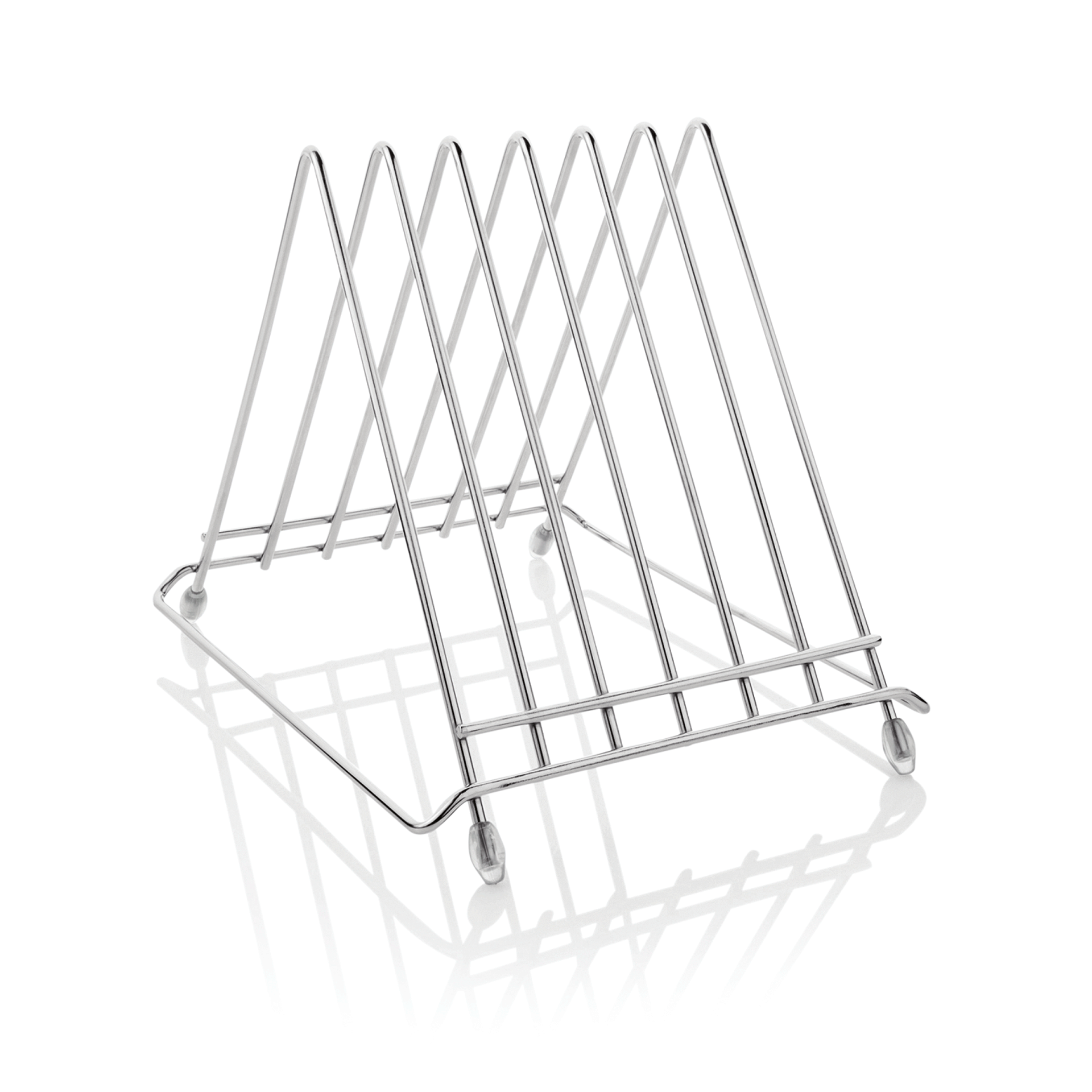 WAS Germany Schneidbretthalter (Für 6 Bretter bis max. 2,8cm), Chromnickelstahl, Silber, 34,5x26,5x27,5cm (1830106)